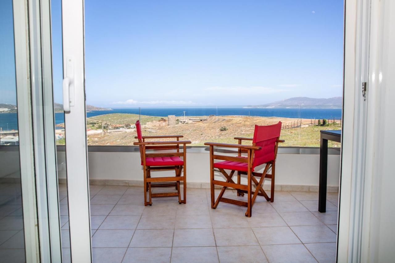 Komfort City Apartment "Elias" Mit Meerblick In Lavrio Exterior foto