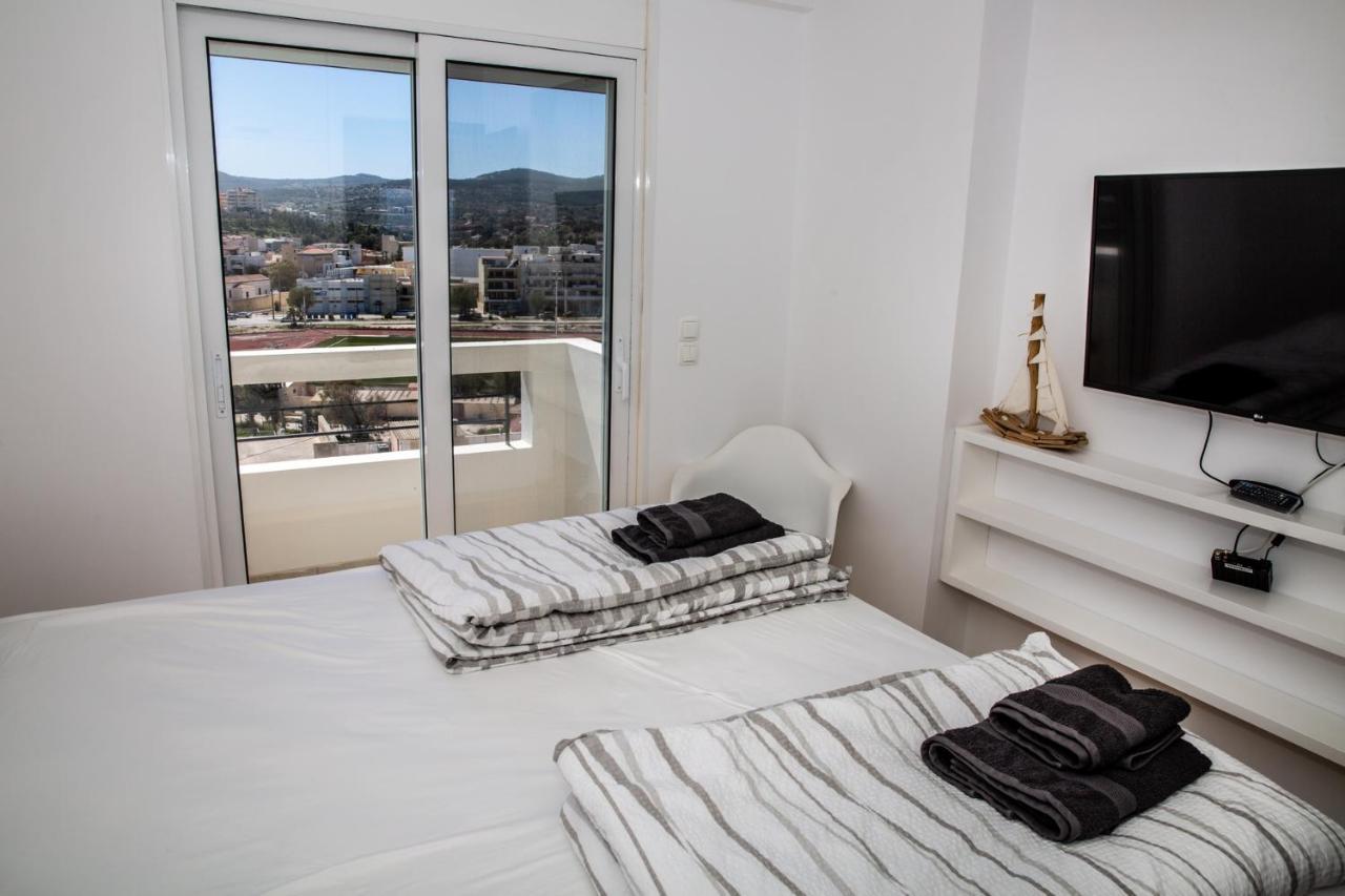 Komfort City Apartment "Elias" Mit Meerblick In Lavrio Exterior foto