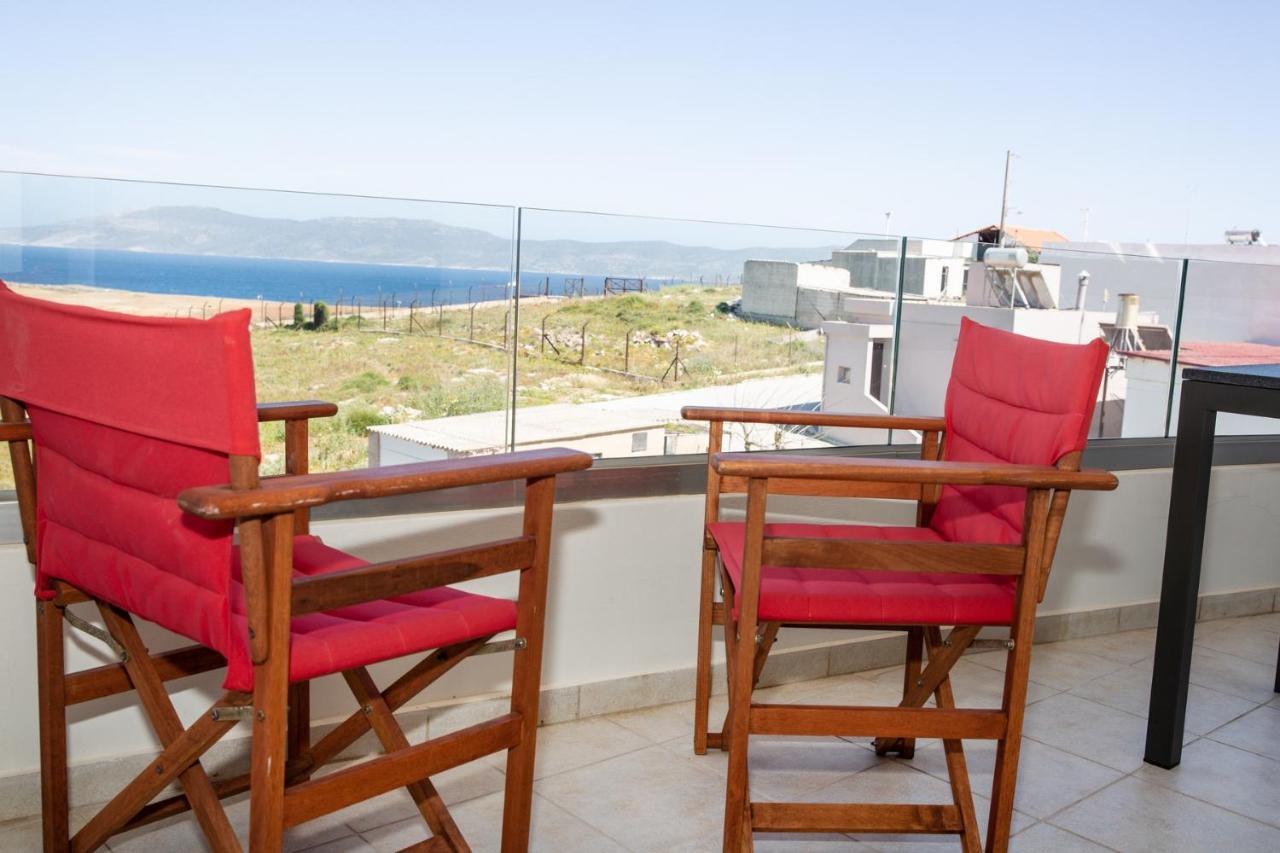 Komfort City Apartment "Elias" Mit Meerblick In Lavrio Exterior foto